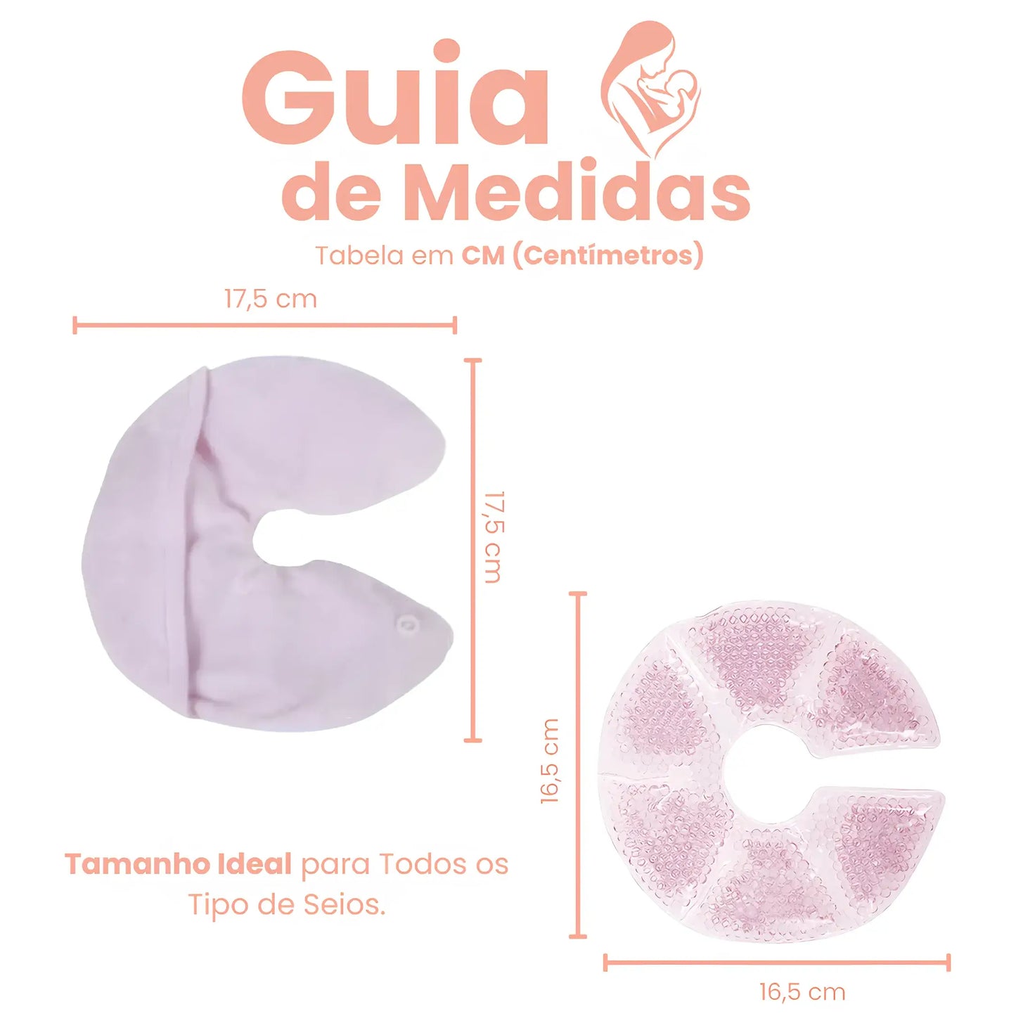 Compressa de Gel para Alívio de Dor nos Seios