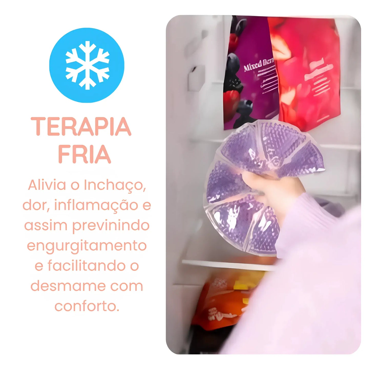Compressa de Gel para Alívio de Dor nos Seios