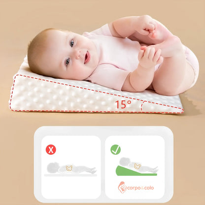 Travesseiro Rampa Antirrefluxo para Bebê Recém Nascido Corpo & Colo #111