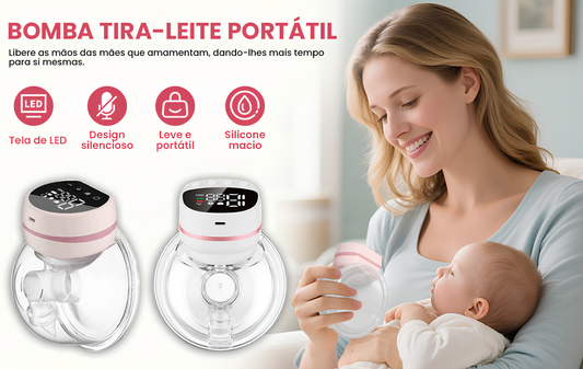 Bomba de Tirar Leite Elétrica Portátil Recarregável Corpo & Colo #222