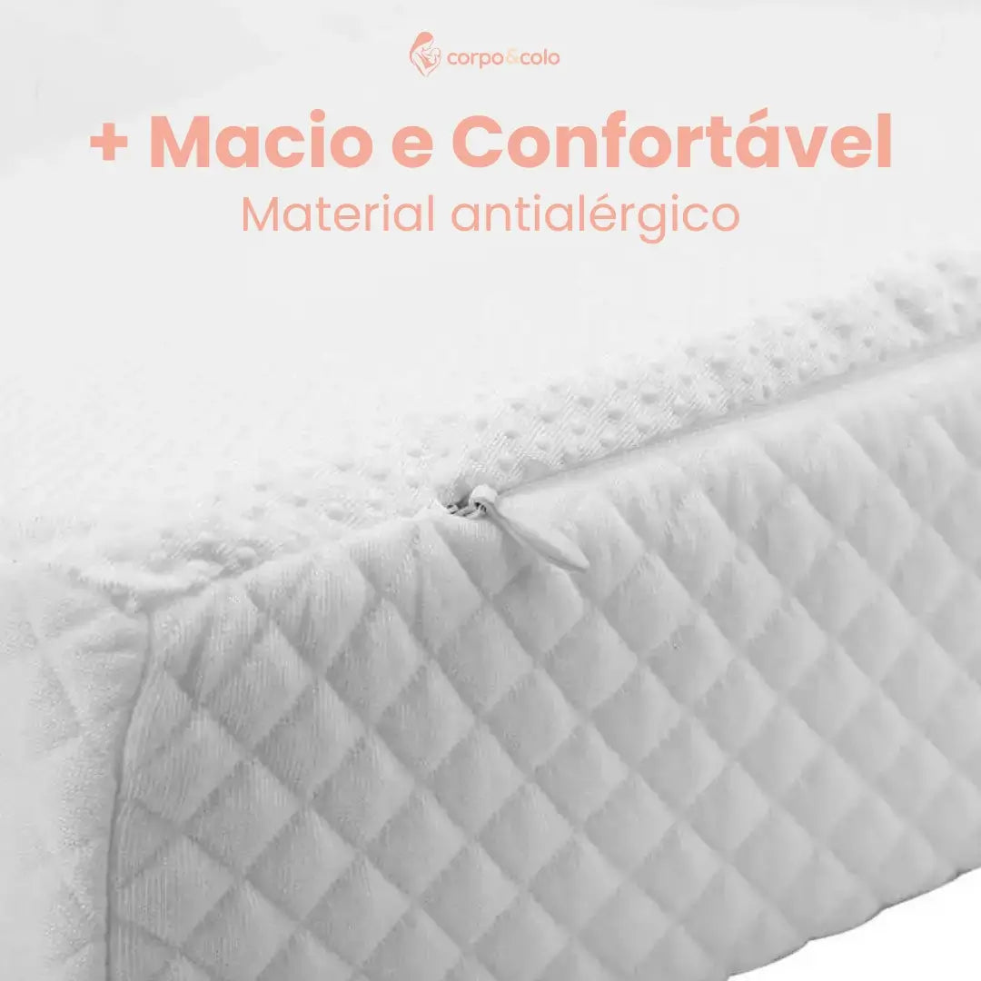 Travesseiro Rampa Antirrefluxo para Bebê Recém Nascido Corpo & Colo #111