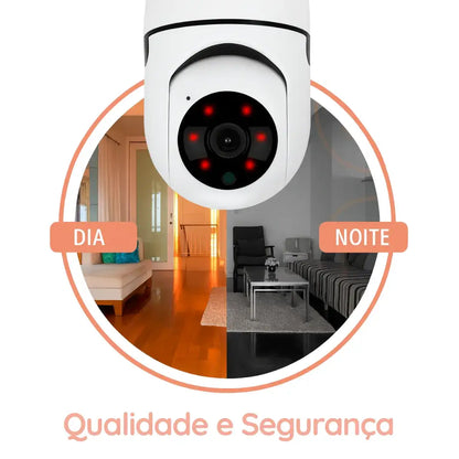 Câmera Babá Eletrônica Wifi 360° Visão Noturna com Áudio Corpo & Colo