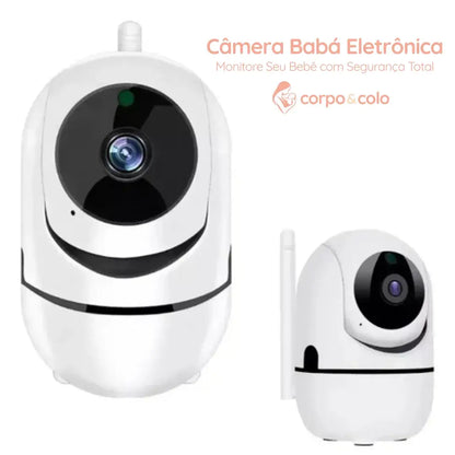 Câmera Babá Eletrônica Wifi 360° Visão Noturna com Áudio Corpo & Colo