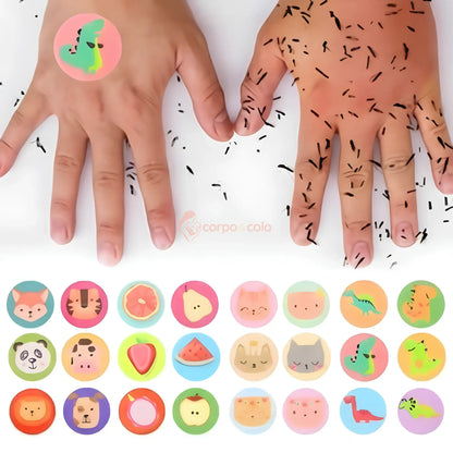 Kit Adesivos Repelentes de Citronela para Bebê Corpo & Colo