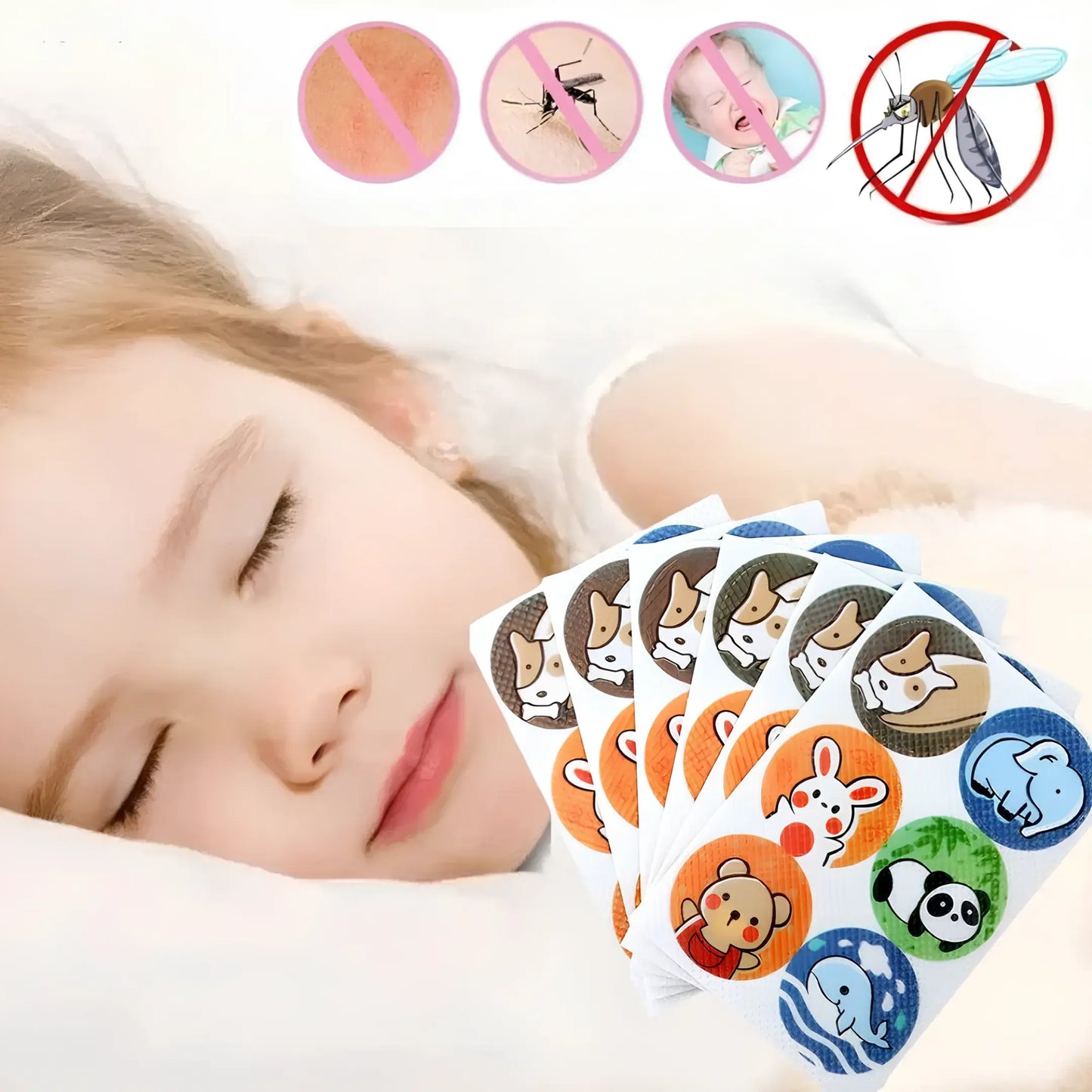 Kit Adesivos Repelentes de Citronela para Bebê Corpo & Colo