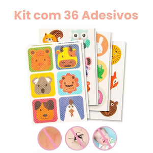 Kit Adesivos Repelentes de Citronela para Bebê Corpo & Colo