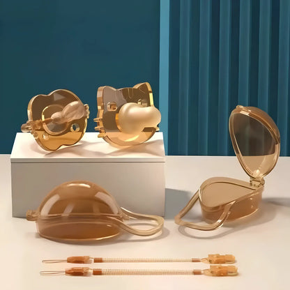 Kit Chupeta Calmante Dia e Noite Estojo e Prendedor Antiqueda Copo & Colo