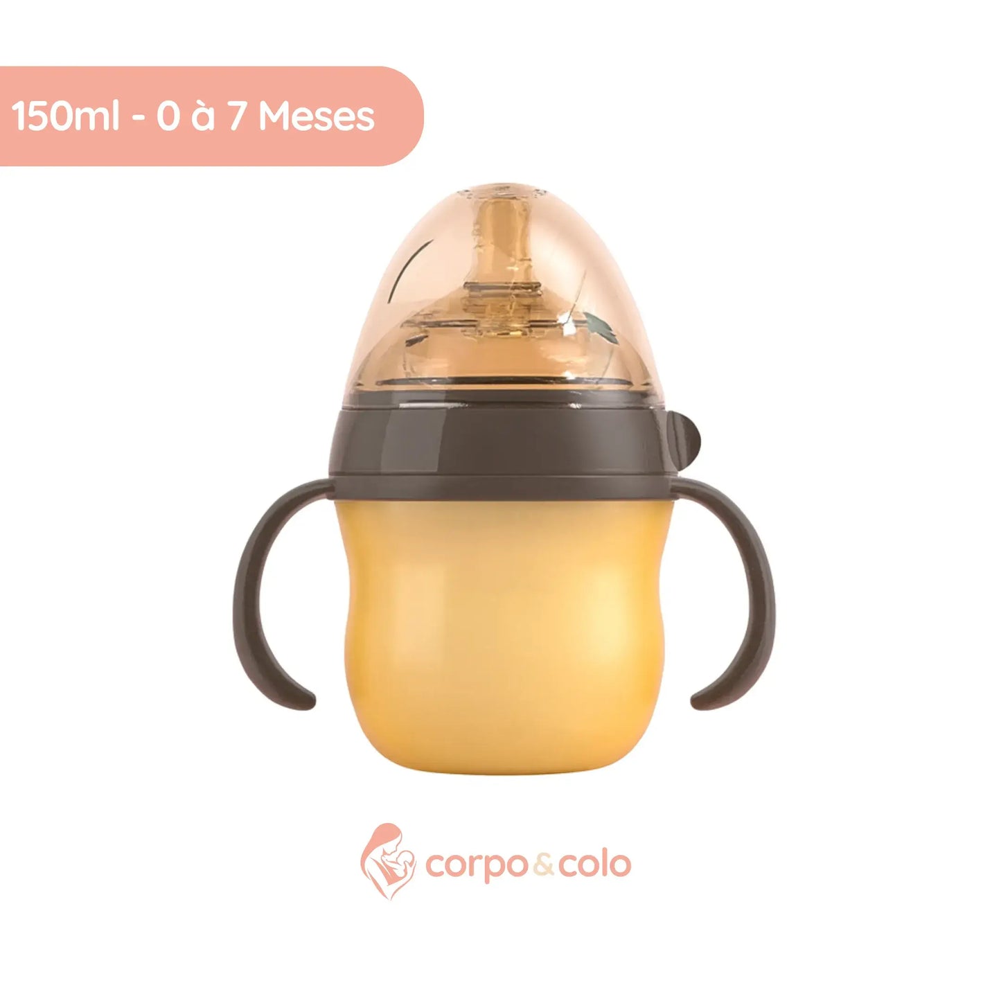 Mamadeira de Silicone 100% Imita Peito Da Mãe Corpo & Colo