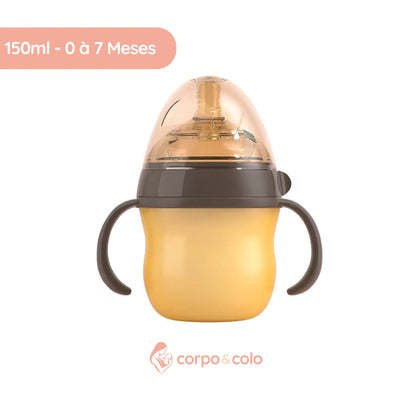 Mamadeira de Silicone 100% Imita Peito Da Mãe Corpo & Colo