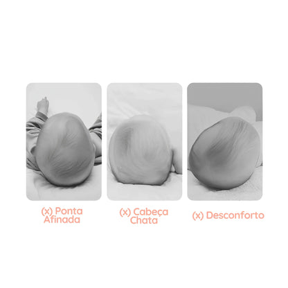 Travesseiro para Bebê Prevenção Cabeça Chata Plagiocefalia Corpo & Colo